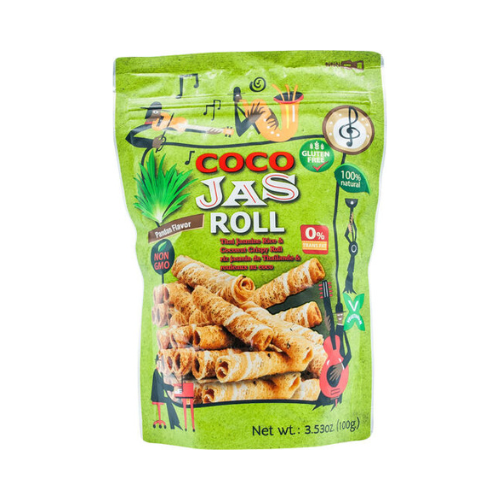 COCO JAS ROLL | Roulade croustillant à la noix de coco saveur pandan 100g